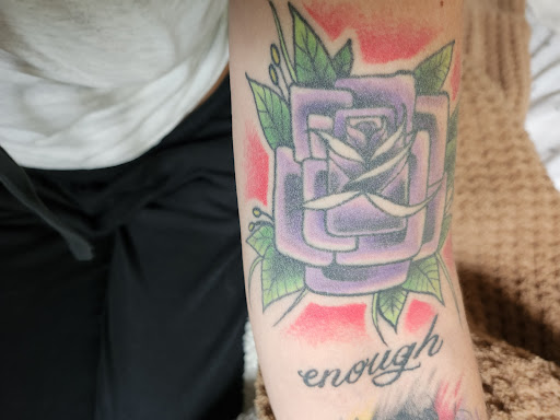 Explore bearded dragon tattoo ideas, creative tattoo ideas in Erie, available at Code of Honor Tattoo