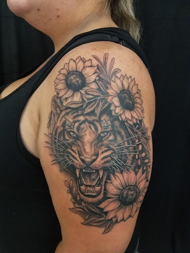 Explore fire and ice tattoo ideas, creative tattoo ideas in Toms River, available at Jersey Sure Lines Tattoo