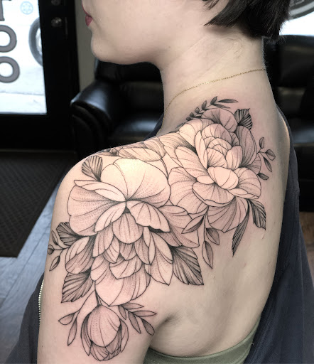 Explore tattoo collarbone ideas, creative tattoo ideas in Loveland, available at R&G Body Art