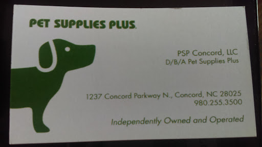 Pet Supply Store «Pet Supplies Plus», reviews and photos, 1237 Concord Pkwy N, Concord, NC 28025, USA
