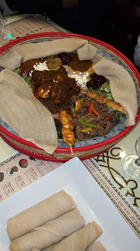 Injera du Restaurant éthiopien Restaurant Addis Abeba Éthiopie à Paris - n°4