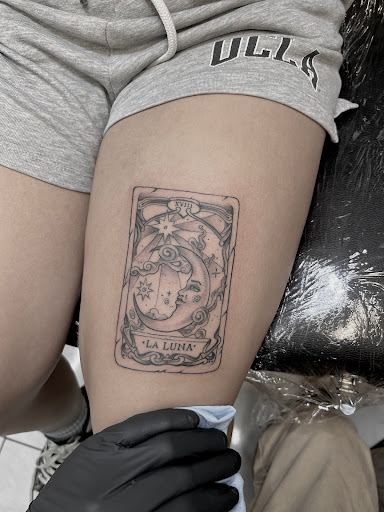 Explore under bum tattoo ideas, creative tattoo ideas in Honolulu, available at Sacred Art Tattoo Waikiki