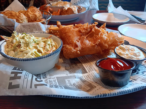 Fish and Chips ,overpriced good dish.
