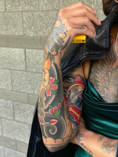 Explore anime leg tattoo ideas, creative tattoo ideas in Bonney Lake, available at Ink City Tattoo