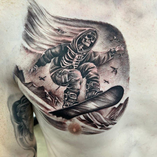 Explore marilyn manson tattoo ideas, creative tattoo ideas in Maryland Heights, available at Thirteen Roses Tattoo & Aesthetics