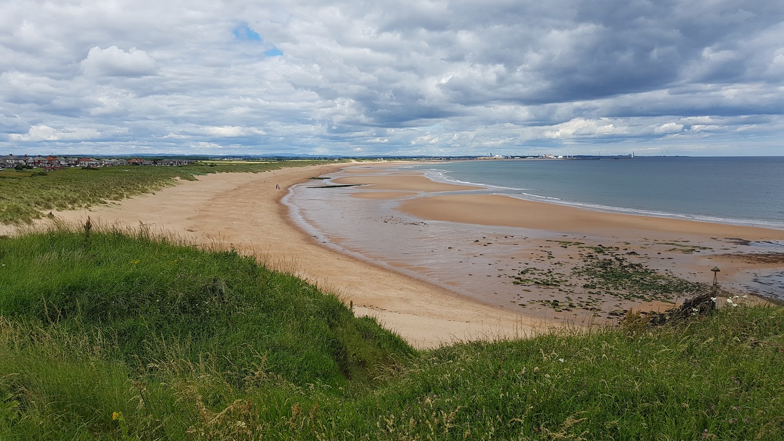 Photo de Plage de Blyth avec l'eau turquoise de surface