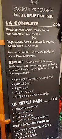 Café VerdeNero à Bordeaux (le menu)