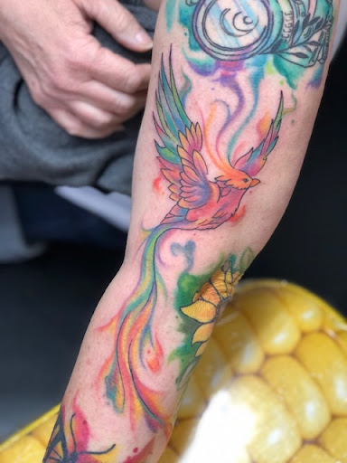 Explore line tattoo ideas, creative tattoo ideas in Nashua, available at Mayhem Ink Tattoo