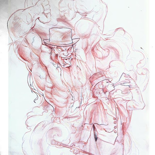 Explore unique knee tattoo ideas, creative tattoo ideas in Cleveland, available at Tattoo Cafe