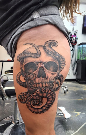 Explore tattoo ideas for dead dog, creative tattoo ideas in Hawthorne, available at Artistic Vision Ink Tattoo And Body Piercing