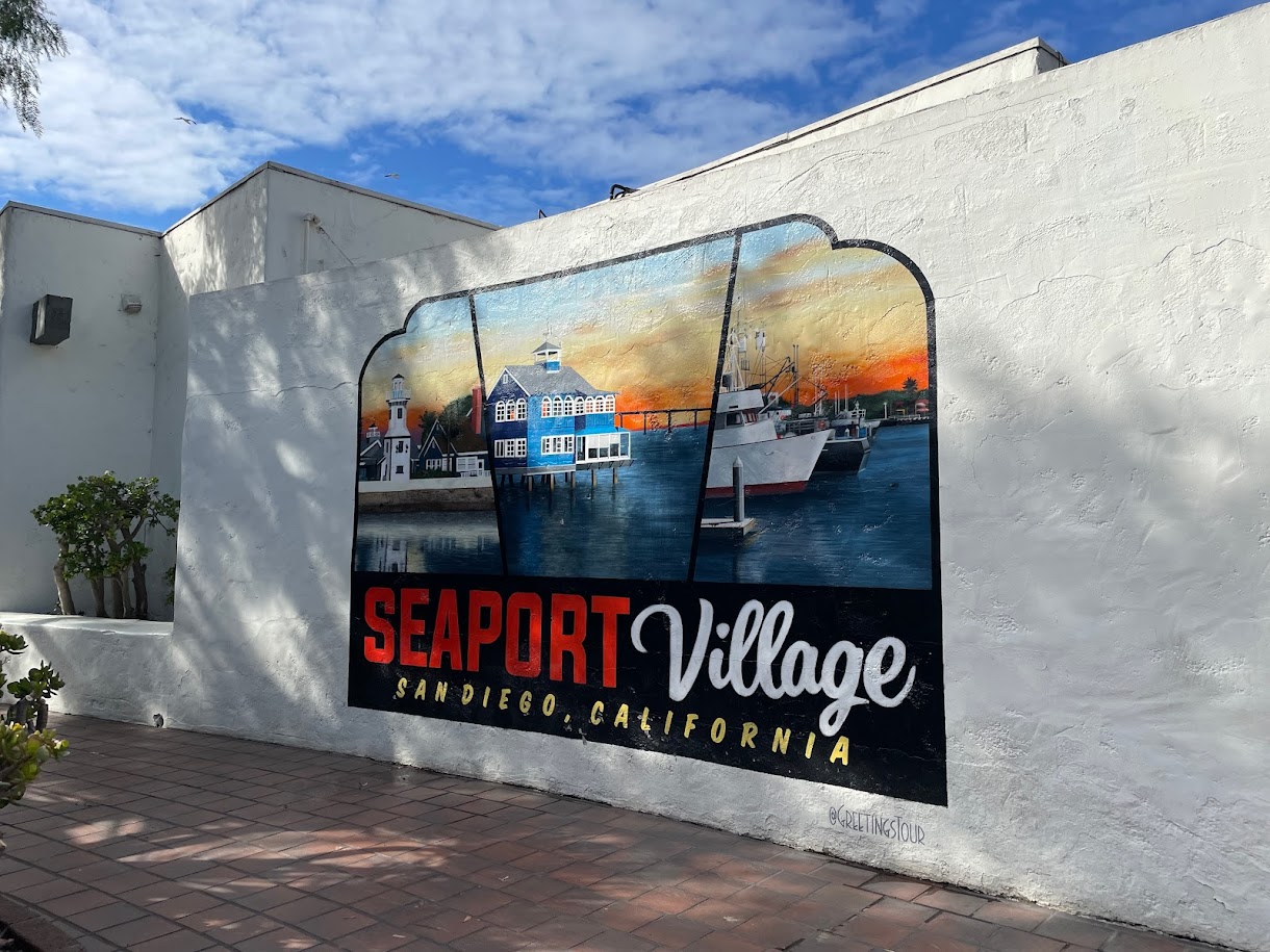 Greetings from Seaport Village Mural