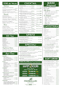 Francellini Santa Marta à Capena menu