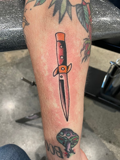 Explore piston tattoo ideas, creative tattoo ideas in Bakersfield, available at Treat Me Nice Tattoo