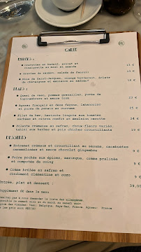 Menu / carte de Restaurant Crocus Paris à Paris