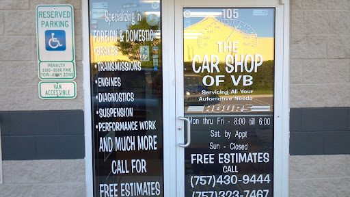 Auto Repair Shop «The Car Shop», reviews and photos, 2128 London Bridge Rd, Virginia Beach, VA 23456, USA