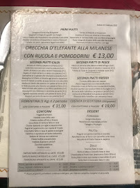 Trattoria San Filippo Neri à Milan menu