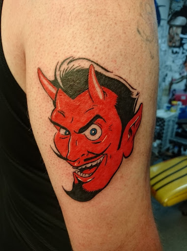 Explore fox racing tattoo ideas, creative tattoo ideas in Jonesboro, available at Immortal Ink