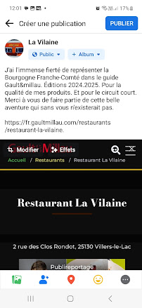 Photos du propriétaire du Restaurant La Vilaine à Villers-le-Lac - n°10
