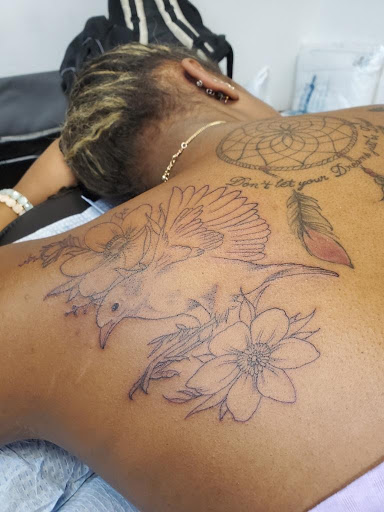 Find camping tattoo ideas for your next unique tattoo in Keyport at Taboo Tattoos