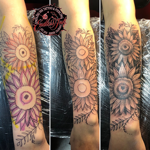Explore cover up ideas for wrist tattoo, creative tattoo ideas in Denver, available at Endless Ink Tattoo & Piercing
