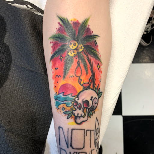 Explore crochet tattoo ideas, creative tattoo ideas in Augusta, available at Mr. Tattoo