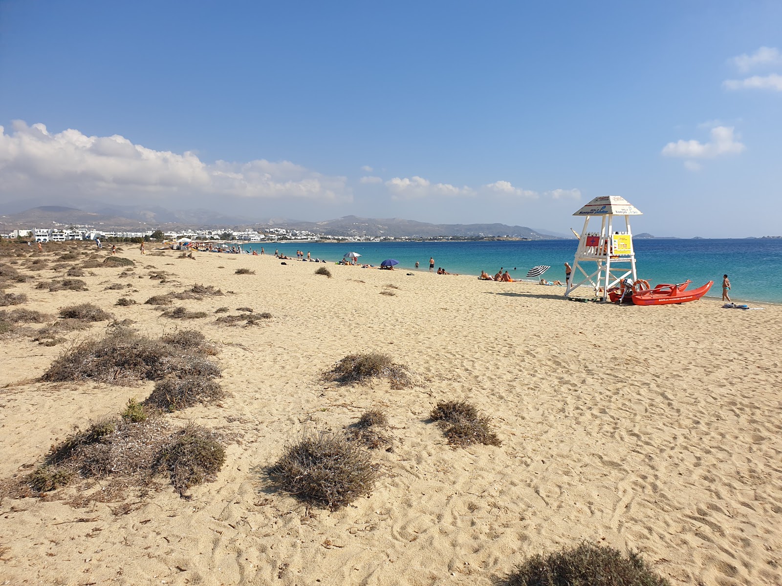 Foto de Praia de Agios Prokopios com reto e longo