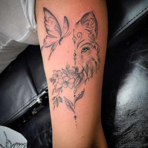 Explore mid arm tattoo ideas, creative tattoo ideas in San Diego, available at Goddess Temple Tattoo Studio