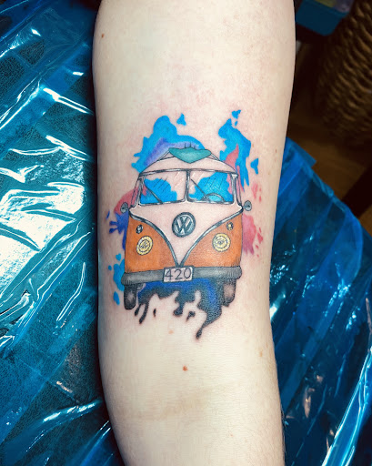 Explore camino de santiago tattoo ideas, creative tattoo ideas in Kokomo, available at Happys Tattoo Studio