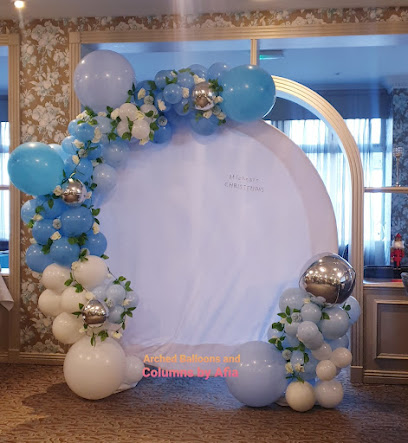 Arched Balloons and Columns by Afia