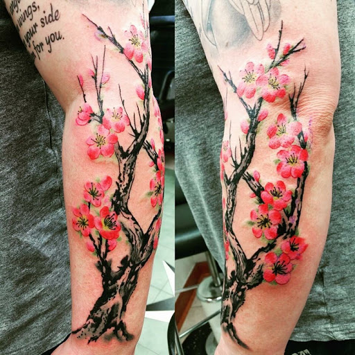 Explore tattoo ideas for lung cancer, creative tattoo ideas in Hampton, available at Blue Horseshoe Tattoo and Body Piercing