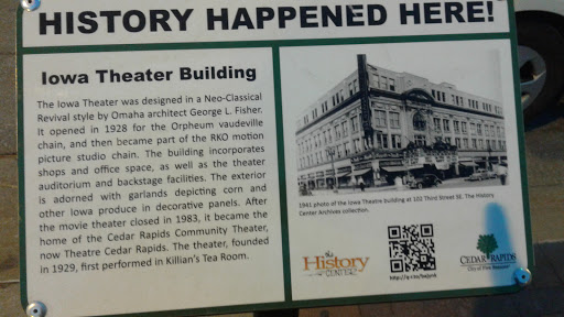 Performing Arts Theater «Theatre Cedar Rapids», reviews and photos, 102 3rd St SE, Cedar Rapids, IA 52401, USA