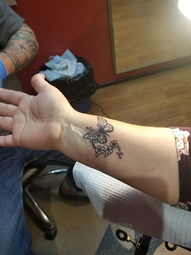 Explore thigh/butt tattoo ideas, creative tattoo ideas in Sevierville, available at Hudsons House Of Ink