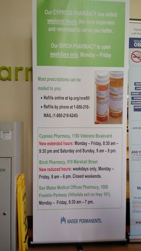 Pharmacy «Kaiser Permanente Pediatrics Building, Birch Pharmacy», reviews and photos, 910 Marshall St, Redwood City, CA 94063, USA