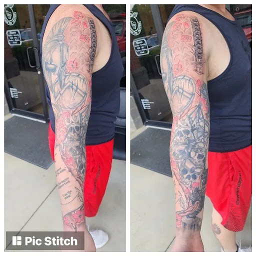 Explore beautifully broken tattoo ideas, creative tattoo ideas in Easley, available at Peach Pit Tattoo