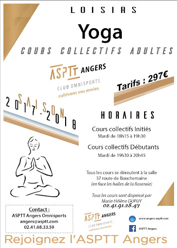 Yoga Angers avec l'ASPTT / Marie-Hélène DUPUY à Angers