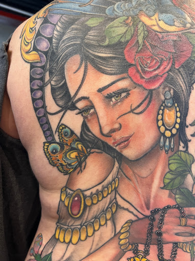 Explore beauty and the beast tattoo ideas, creative tattoo ideas in Los Angeles, available at Broken Art Tattoo