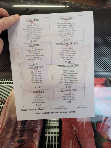Butcher Shop «EBNERS Custom Meats», reviews and photos, 272 N Grant St, Canby, OR 97013, USA