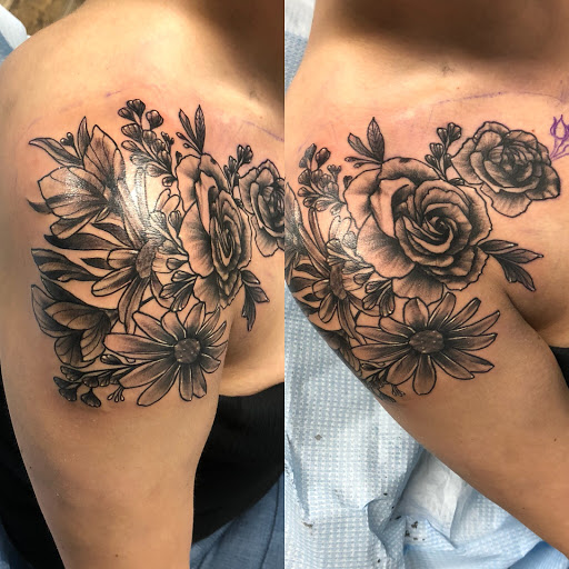 Explore small ear tattoo ideas, creative tattoo ideas in Lockport, available at Archer Ink Tattoo