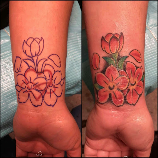 Explore simple forearm tattoo ideas, creative tattoo ideas in Sanford, available at Hudson & Company Tattoo Studio