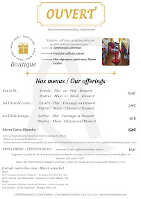 Menu / carte de Restaurant Le Clos d'Amboise à Amboise