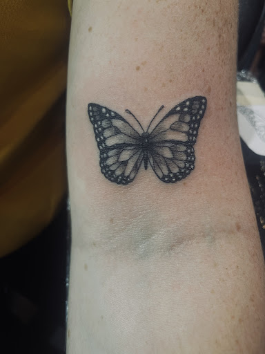 Explore saint tattoo ideas, creative tattoo ideas in San Diego, available at Sideshow Tattoo and Piercing