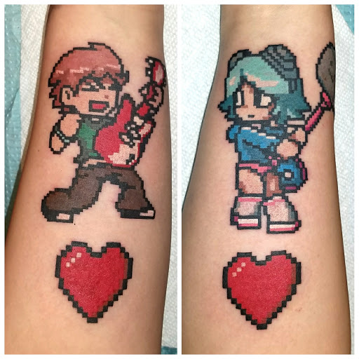 Explore tattoo ideas leg calf, creative tattoo ideas in Fresh Meadows, available at Lucky Dog Tattoos Inc