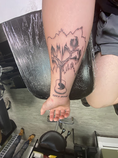 Explore marathon tattoo ideas, creative tattoo ideas in Alfred, available at Tattooed Spirit