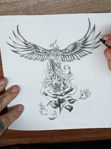 Explore inner bicep tattoo ideas for guys, creative tattoo ideas in New Haven, available at The Shire Tattoo Studio