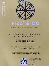Menu / carte de Pizz' & co à Herbault