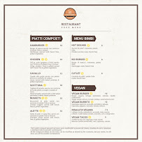 Menu / carte de Factory alghero à Alghero