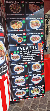 FalafelGreen Palmyra (food truck) à Nuremberg menu