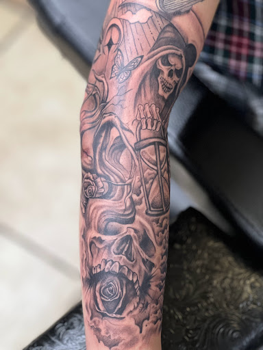 Explore meaningful stick and poke tattoo ideas, creative tattoo ideas in Texarkana, available at Illusions Mafia Ink Tattoo Studio