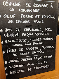 Restaurant La Table du Marché à Tréguier - menu / carte