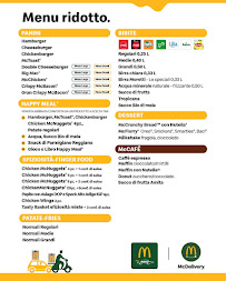 Menu du McDonald's Imola Drive à Imola